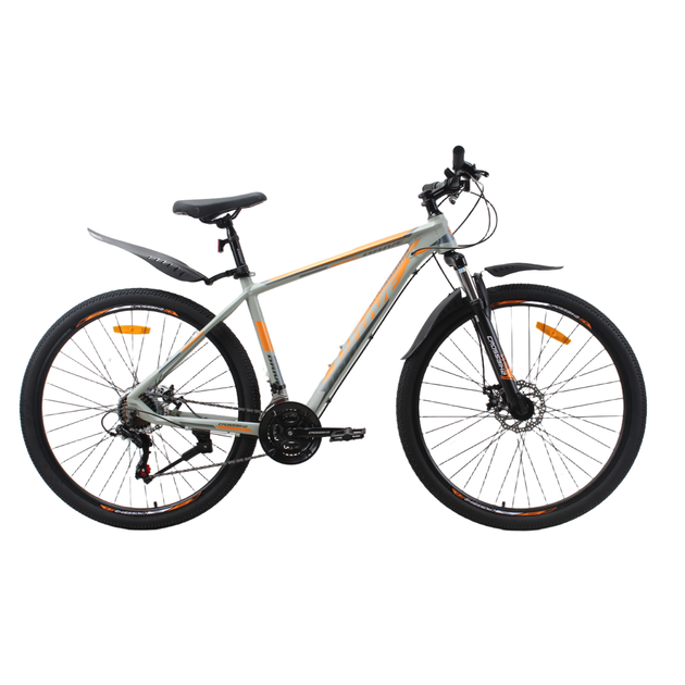 Велосипед CrossBike 29" Drive 2026 Рама 19" grey orange - Фото 1 Велосипед CrossBike 29" Drive 2026 Рама 19" grey orange - зображення 1