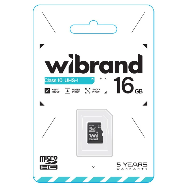 Карта пам'яті microSDHC (UHS-1) Wibrand 16Gb class 10 - изображение 2