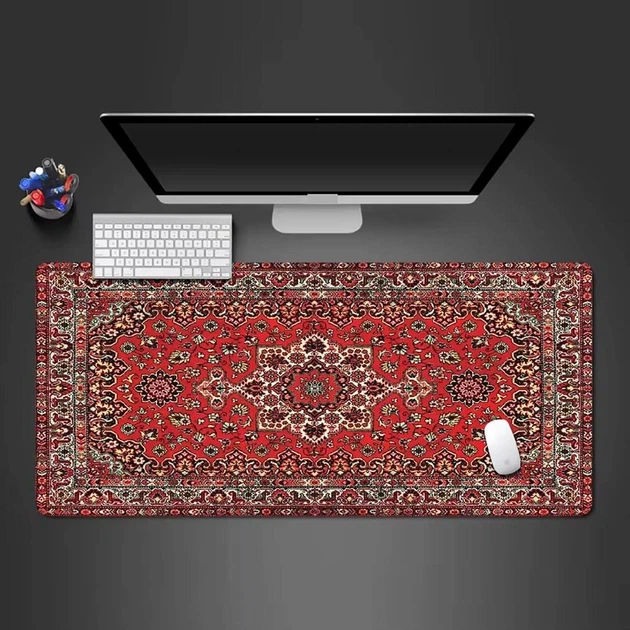 Коврик для мыши Vintage Style 300×800 мм большой игровой коврик износостойкое покрытие антискользящая основа - изображение 2
