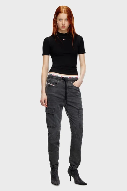 Жіночі чорні джинси 2051 D-URSY JOGG Sweat jeans Diesel 31 A11869 09J75 - изображение 2