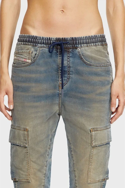 Жіночі сині джинси 2051 D-URSY JOGG Sweat jeans Diesel 26 A11869 068MB - изображение 4