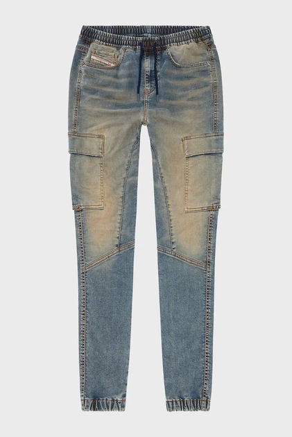 Жіночі сині джинси 2051 D-URSY JOGG Sweat jeans Diesel 26 A11869 068MB - изображение 5
