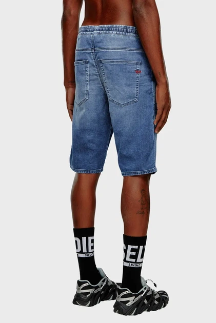 Чоловічі сині джинсові шорти 2033 D-KROOLEY-SHORT JOGG CALZONCINI Diesel 30 A12717 068HY - изображение 2
