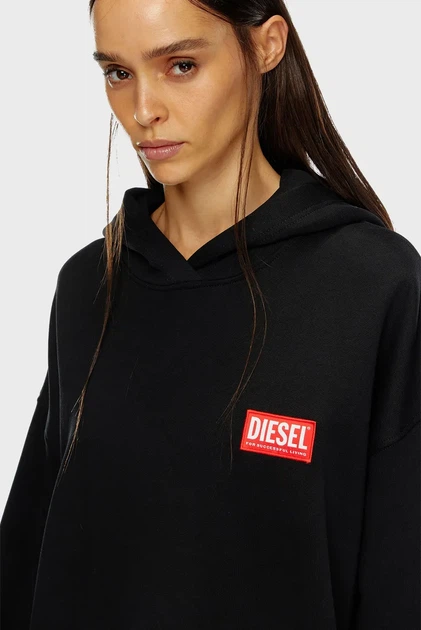 Жіноча чорна сукня D-BOXT-HOOD-LAB Diesel XS A14930 0ILAC - Фото 2 Жіноча чорна сукня D-BOXT-HOOD-LAB Diesel XS A14930 0ILAC - изображение 2
