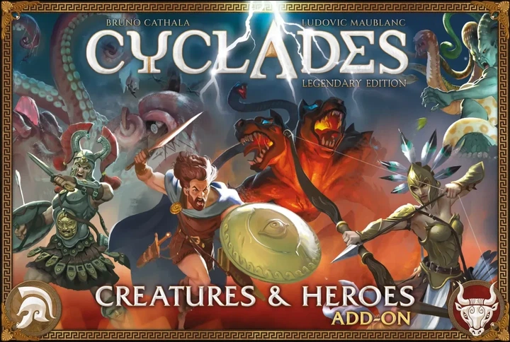 Настільна гра Geekach Games Кіклади. Легендарне видання - Монстри і герої (Cyclades: Creatures and Heroes) (GKCH229hr) - Фото 2 Настільна гра Geekach Games Кіклади. Легендарне видання - Монстри і герої (Cyclades: Creatures and Heroes) (GKCH229hr) - зображення 2