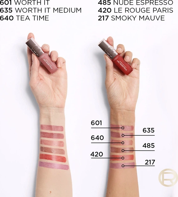 Тинт-сыворотка для губ L'Oreal Paris Hyaluron Tint 640 Tea Time 5