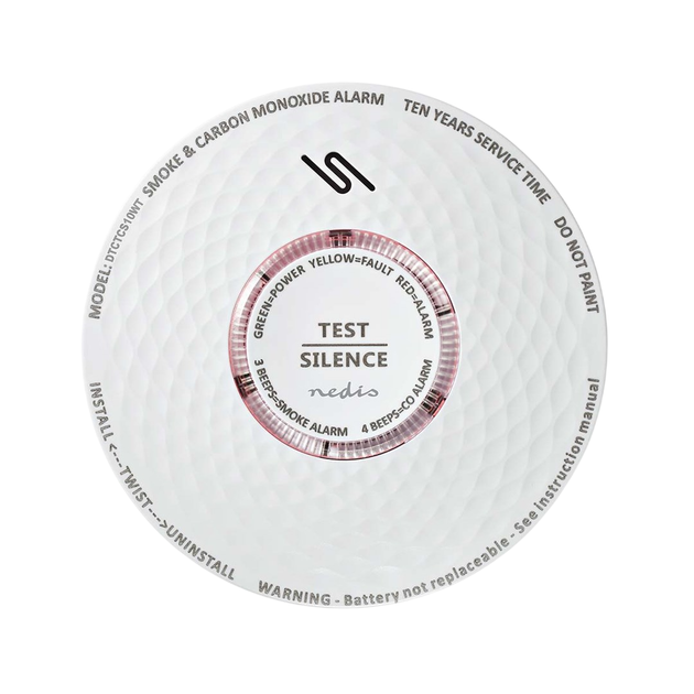 Датчик диму та чадного газу Nedis DTCTCS10WT (5412810334803) - зображення 10