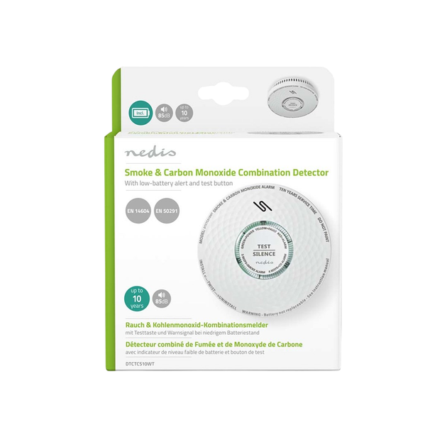 Датчик диму та чадного газу Nedis DTCTCS10WT (5412810334803) - зображення 11