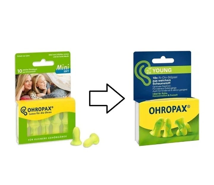 Пенные беруши для сна Ohropax Mini Soft 5 пар зеленого цвета SNR 35дБ - изображение 3