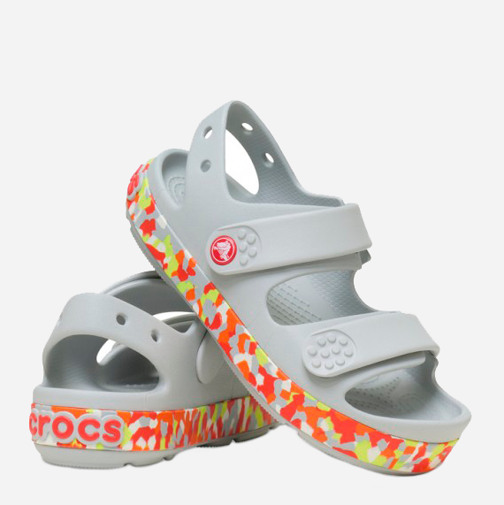 Детские сандалии для девочки Crocs Crocband Cruiser Glw Confetti Band SdK SmWtGua 212527-1X8 28-29 (C11) Grey (198445347849) - изображение 4