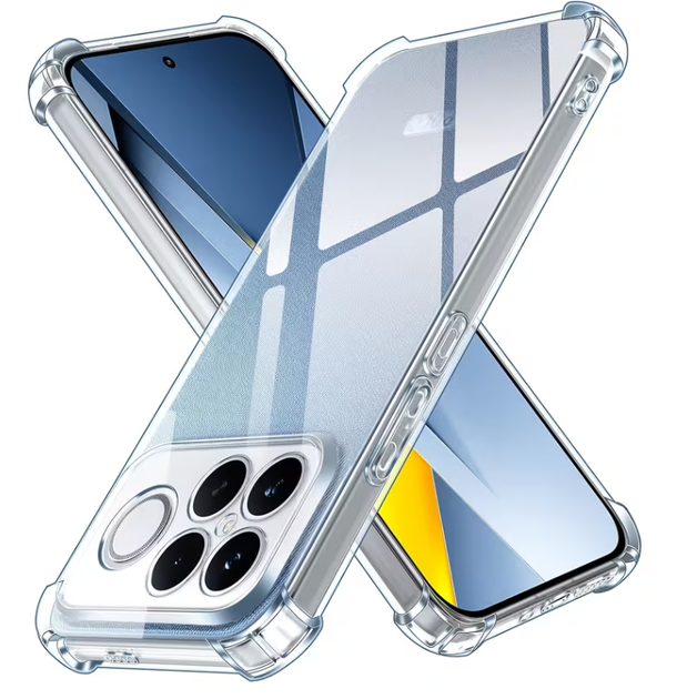 Противоударный прозрачный чехол для Xiaomi Poco F8 Ultra - Фото 1 Противоударный прозрачный чехол для Xiaomi Poco F8 Ultra - изображение 1