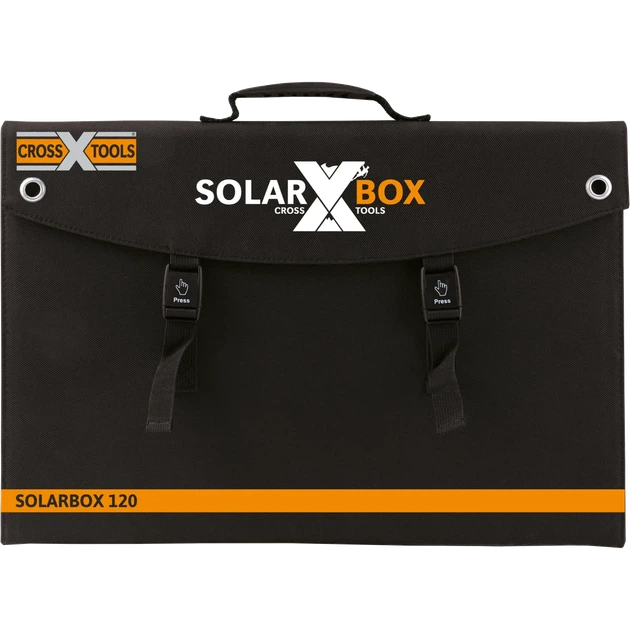 Портативна сонячна панель Cross Tools SOLARBOX 120 DC / USB-C 45Вт / USB-A 24Вт / 120 Вт (монокристалічна) - зображення 2