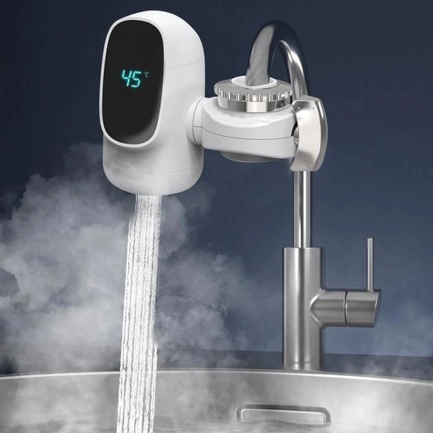 Проточный водонагреватель насадка на кран для кухни Water Heater ZSW-D03 c LCD дисплеем 3 кВт - изображение 3