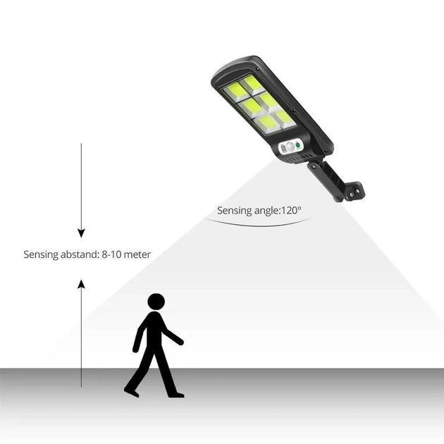 Уличный фонарь на столб solar street light BL BK120-6COB - изображение 6