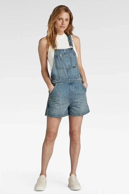 Жіночий синій джинсовий комбінезон Dungaree G-Star RAW XS D24388,D536 - Фото 1 Жіночий синій джинсовий комбінезон Dungaree G-Star RAW XS D24388,D536 - зображення 1