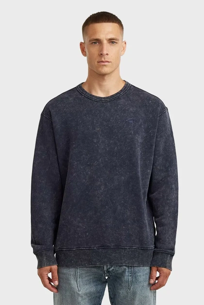 Чоловічий темно-синій світшот Washed G-Star RAW L D27082,D575 - Фото 1 Чоловічий темно-синій світшот Washed G-Star RAW L D27082,D575 - зображення 1
