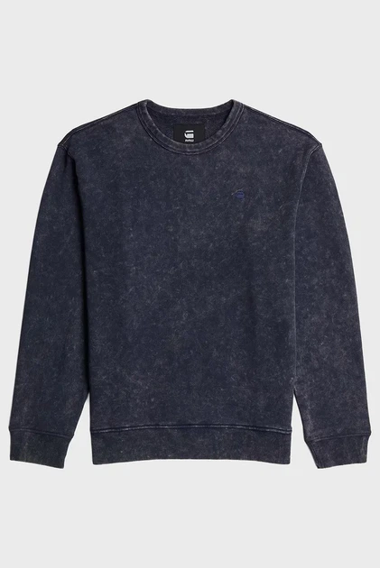 Чоловічий темно-синій світшот Washed G-Star RAW L D27082,D575 - Фото 6 Чоловічий темно-синій світшот Washed G-Star RAW L D27082,D575 - зображення 6