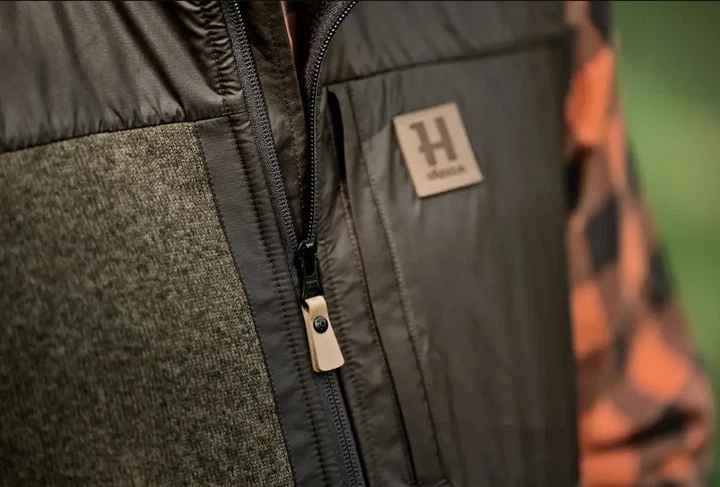 Жилет Harkila Kalix Fleece L Willow Green/Shadow Brown - Фото 5 Жилет Harkila Kalix Fleece L Willow Green/Shadow Brown - изображение 5