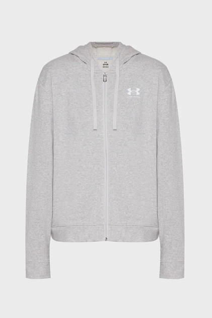 Жіноче світло-сіре худі UA Rival Terry FZ Under Armour XXL 6005509-011 - изображение 4