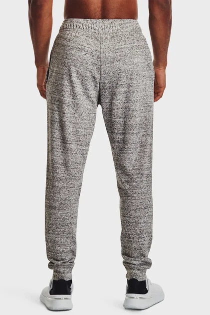 Чоловічі сірі спортивні штани UA Rival Terry Jogger Under Armour SM 1380843-112 - Фото 3 Чоловічі сірі спортивні штани UA Rival Terry Jogger Under Armour SM 1380843-112 - изображение 3
