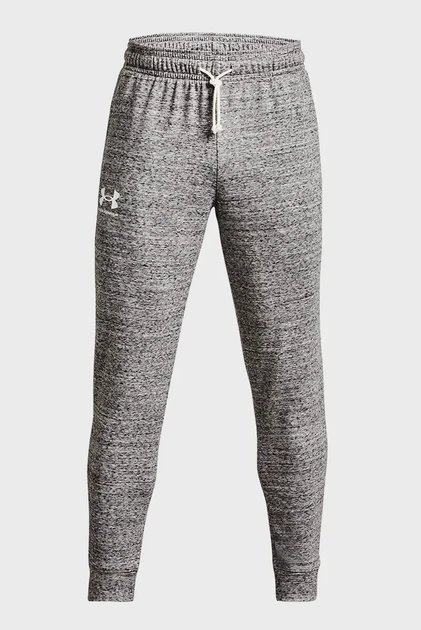 Чоловічі сірі спортивні штани UA Rival Terry Jogger Under Armour SM 1380843-112 - Фото 5 Чоловічі сірі спортивні штани UA Rival Terry Jogger Under Armour SM 1380843-112 - изображение 5