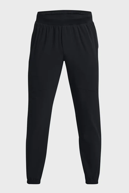 Чоловічі чорні спортивні штани UA Stretch Woven Joggers Under Armour SM 1382119-001 - изображение 5