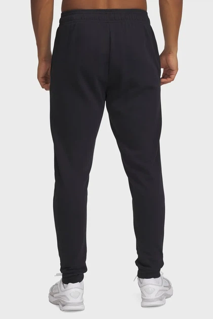 Чоловічі чорні спортивні штани UA Rival Terry Logo JoggerQ2 Under Armour S 1390144-001 - изображение 3