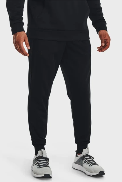 Чоловічі чорні спортивні штани Armour Fleece Joggers Under Armour MD 1373362-001 - Фото 1 Чоловічі чорні спортивні штани Armour Fleece Joggers Under Armour MD 1373362-001 - зображення 1