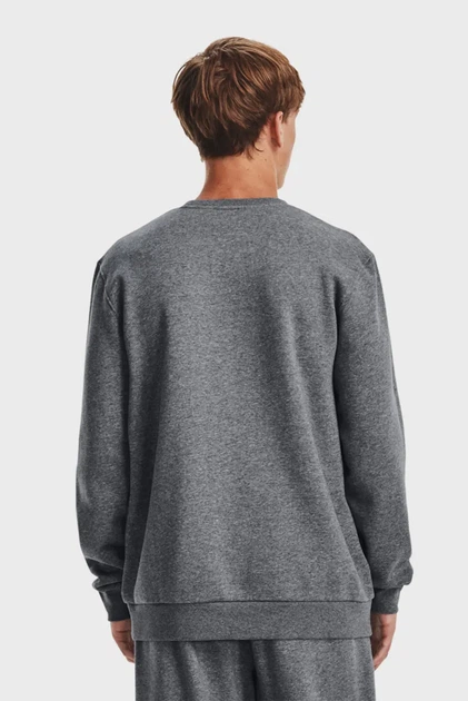 Чоловічий сірий світшот UA Essential Fleece Crew Under Armour XXL 1374250-012 - изображение 3