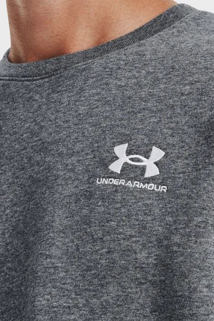 Чоловічий сірий світшот UA Essential Fleece Crew Under Armour XL 1374250-012 - изображение 4