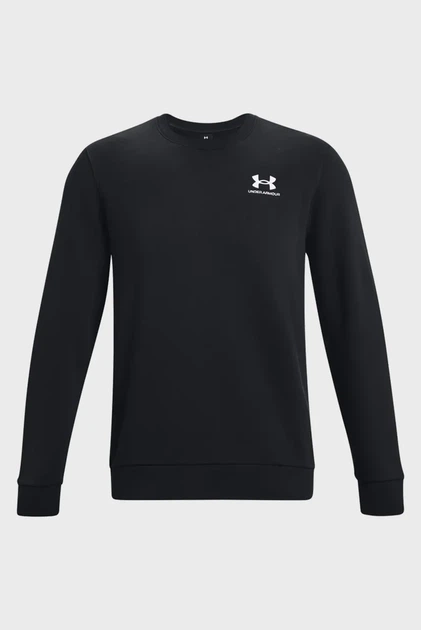 Чоловічий чорний світшот UA Essential Fleece Crew Under Armour XL 1374250-001 - изображение 5