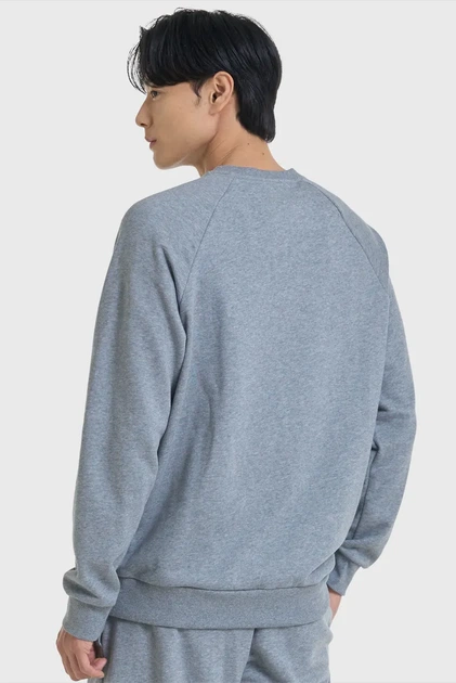 Чоловічий сірий світшот UA Rival Fleece Crew Under Armour LG 1379755-025 - изображение 3