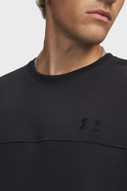 Чоловічий чорний світшот UA Rival LW Crew Under Armour XL 6009347-001 - зображення 3