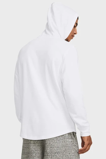 Чоловіче біле худі UA Rival Terry Graphic Hood Under Armour XL 1386047-100 - изображение 2