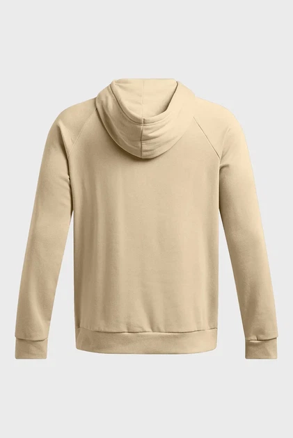 Чоловіче бежеве худі UA Rival Fleece Logo HD Under Armour LG 1379758-299 - изображение 5