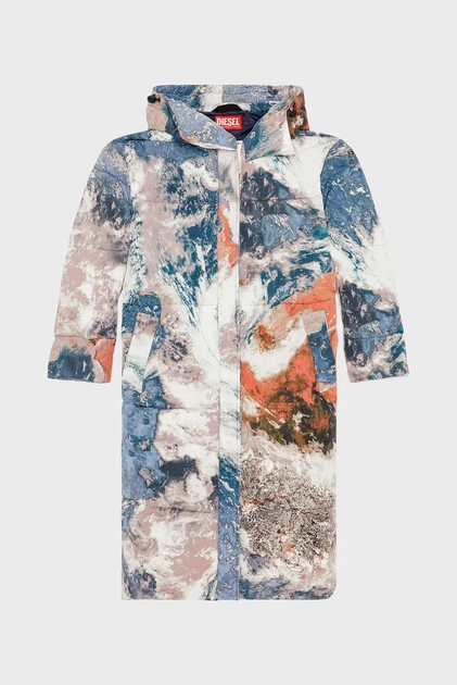 Жіноча куртка з візерунком W-TAKRY-CMF JACKET Diesel 42 A11510 0AJAE - Фото 4 Жіноча куртка з візерунком W-TAKRY-CMF JACKET Diesel 42 A11510 0AJAE - изображение 4