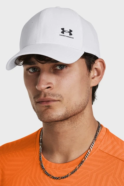 Чоловіча біла кепка M Iso-chill Armourvent Under Armour OSFM 1383440-100 - изображение 2