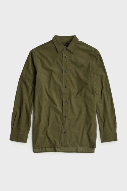 Чоловіча зелена вельветова сорочка Clean Regular Shirt l/s G-Star XL D25196,D751 - изображение 4
