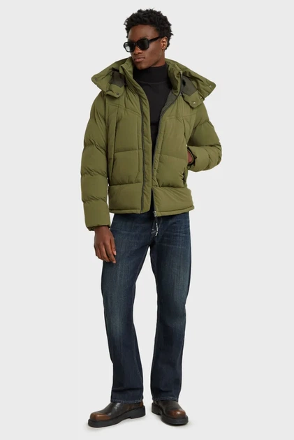 Чоловіча зелена куртка G- Whistler Padded Hooded Jacket 2.2 G-Star RAW L D25345,D518 - изображение 2