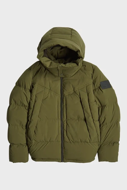 Чоловіча зелена куртка G- Whistler Padded Hooded Jacket 2.2 G-Star RAW L D25345,D518 - изображение 7