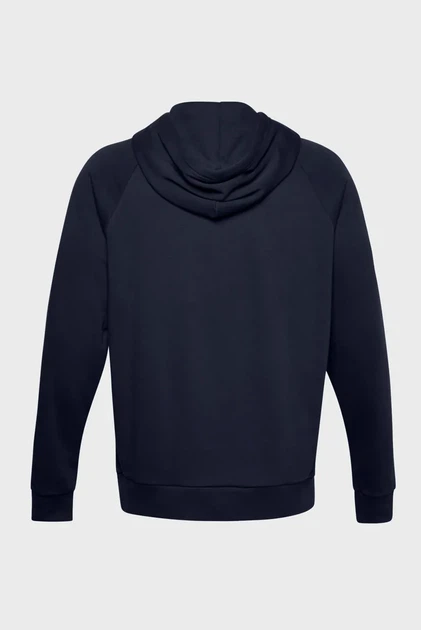 Чоловіче темно-синє худі UA Rival Fleece Big Logo HD Under Armour M 1357093-410 - изображение 6