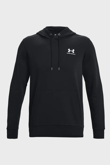 Чоловіче чорне худі UA Essential Fleece Hoodie Under Armour 3XL 1373880-001 - зображення 5