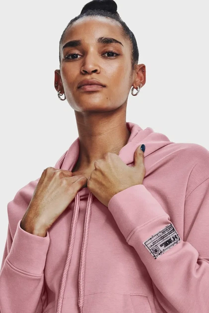 Рожеве худі UA Summit Knit Hoodie (унісекс) Under Armour XL 1377173-697 - изображение 6