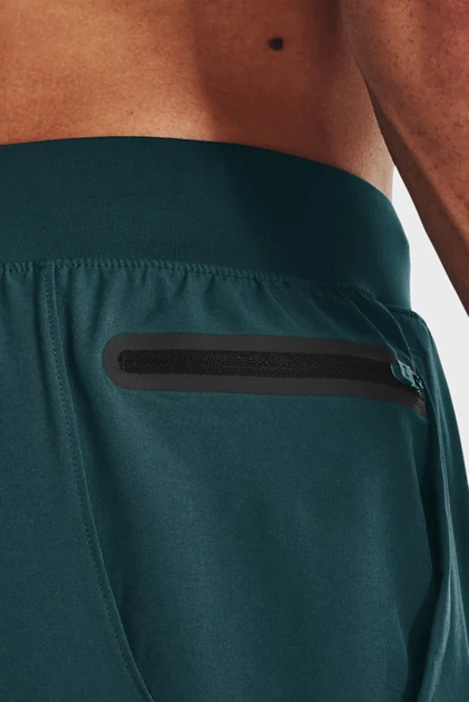 Чоловічі зелені спортивні штани UA Unstoppable Hybrid Pant Under Armour S 1373788-716 - изображение 4