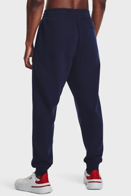 Чоловічі темно-сині спортивні штани Rival Fleece Joggers Under Armour XXL 1379774-410 - зображення 3