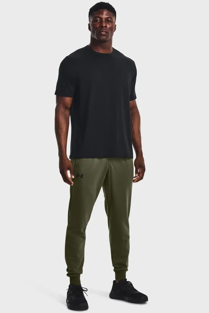 Чоловічі спортивні штани UA Armour Fleece Joggers Under Armour M 1373362-390 - Фото 2 Чоловічі спортивні штани UA Armour Fleece Joggers Under Armour M 1373362-390 - зображення 2