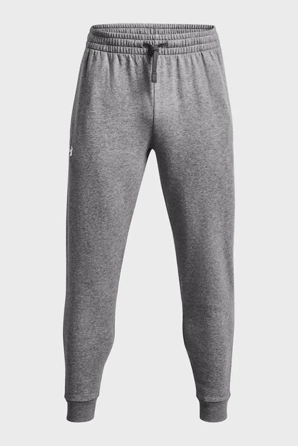 Чоловічі сірі спортивні штани UA Rival Fleece Joggers Under Armour XXL 1379774-025 - Фото 5 Чоловічі сірі спортивні штани UA Rival Fleece Joggers Under Armour XXL 1379774-025 - зображення 5