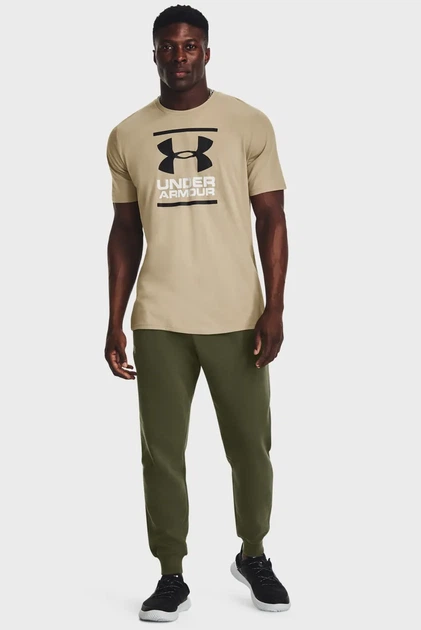 Чоловічі зелені спортивні штани UA Rival Fleece Joggers Under Armour XL 1379774-390 - изображение 2