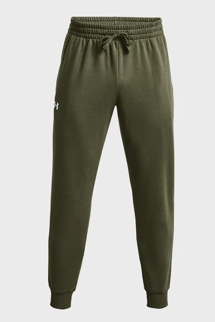 Чоловічі зелені спортивні штани UA Rival Fleece Joggers Under Armour XL 1379774-390 - изображение 5