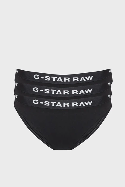 Жіночі чорні трусики (3 шт) Brief G-Star L D23775,D516 - Фото 1 Жіночі чорні трусики (3 шт) Brief G-Star L D23775,D516 - изображение 1